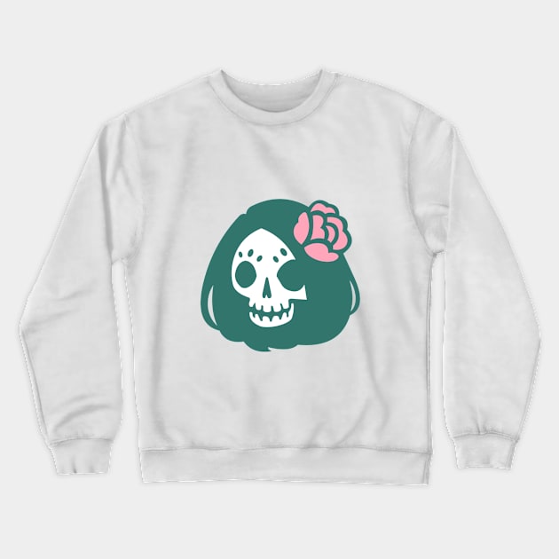 skull girl Crewneck Sweatshirt by sandangmurah